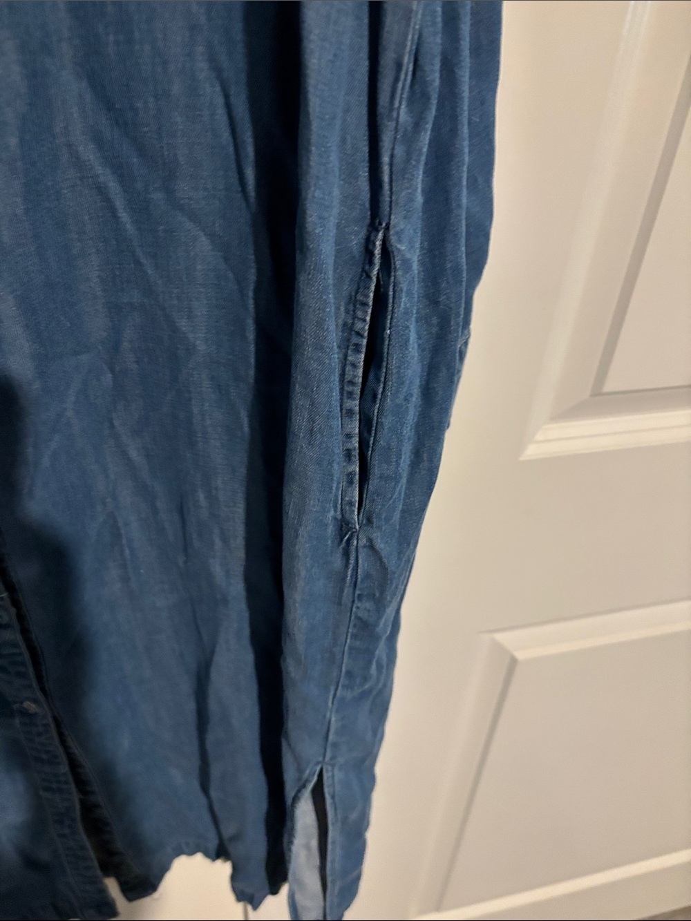 Knox Rose Blue Denim Maxi Shirt Dress - Picture 4 of 7